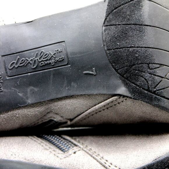 Dexflex Comfort Gray Heel Ankle Booties Size 7 - Picture 11 of 11